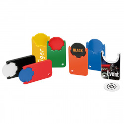 Chiphalter mit 1€-Chip "Beta", rot