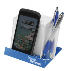 Smartphone-/Tabletständer mit Zettelbox Smartphone-/Tabletständer mit Zettelbox