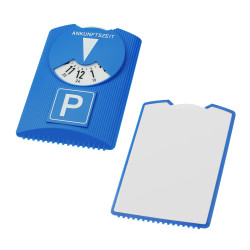 Parkscheibe "Design", blau, weiß