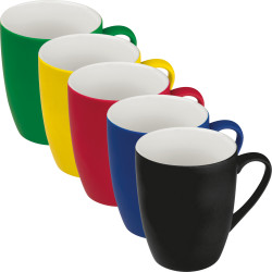 Tasse aus Porzellan, außen gummiert, 300ml