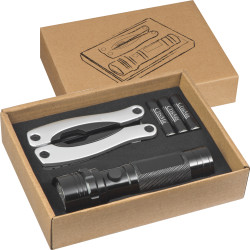Set aus Taschenlampe und Multitool IOLANDA