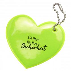Weich-Reflektor mit Kugelkette "Herz"