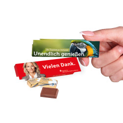 Lindt Schokotäfelchen 2er in Werbekartonage