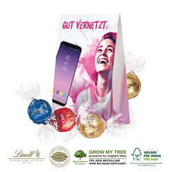 WERBETASCHE MIT SÜßER FÜLLUNG - 6 Stück (ca. 75 g) Pralinés von Lindt Lindor