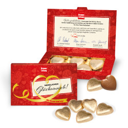 Präsentbox "Business", Lindt Schokoherzen