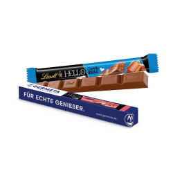 Schokoladenstick Lindt HELLO in Werbekartonage