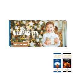 Lindt "Excellence" Schokoladentafel im Werbeschuber - Weihnachten