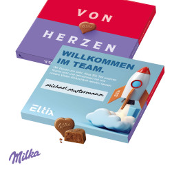 Milka "Von Herzen" im Werbeschuber