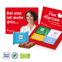 Grußkarte, Ritter SPORT Schokolade