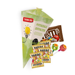 Welcome Goodie Bag, m&m's "Choco", HARIBO Goldbären Tütchen und Chupa Chups Lutscher