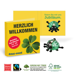 WERBE-KLAPPKARTE - 1 Veganer Glückskäfer von Storz (6,25 g) WERBE-KLAPPKARTE - 1 Veganer Glückskäfer von Storz (6,25 g)