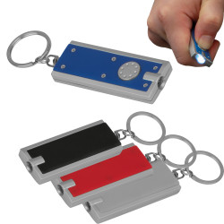 Rechteckiger Schlüsselanhänger mit LED Lämpchen