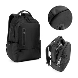 BOSTON SOLID. Laptop-Rucksack (17") aus 150D Nylon mit 2 gepolsterten Fächern