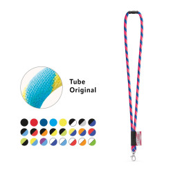 WISBECH. SET Lanyard Tube Long (Ø 7 mm) mit 9 mm Schnappkarabiner und Ø 7 mm Sicherheitsverschluss