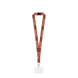 CARLISLE. Lanyard-Set SUBLIMATION Long II (20 mm) mit 20 mm Karabinerhaken, Sicherheitsverschluss und stabilem Ausweis-/Kartenhalter 91 x 68 mm