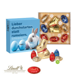 Kleiner Ostergruß, Lindt Ostereier und Osterhase