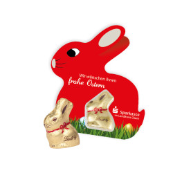 Schokokarte "Hase", Lindt Goldhase