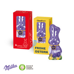 Werbebox, Milka Schmunzelhase, 15 g