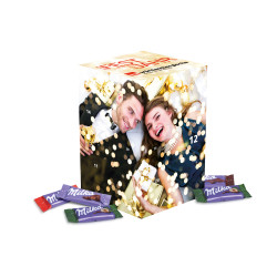 Adventskalender Cube "XL" mit Milka Schokolade Adventskalender Cube "XL" mit Milka Schokolade