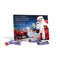 Tisch-Adventskalender mit Milka Schokolade Tisch-Adventskalender mit Milka Schokolade