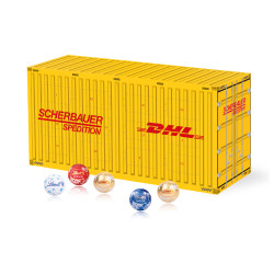 3D Adventskalender "Container" mit Lindt Schokolade 3D Adventskalender "Container" mit Lindt Schokolade
