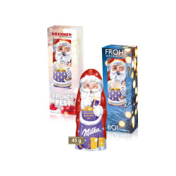 Milka Weihnachtsmann, 45 g in Werbekartonage
