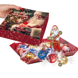 Feine Editionsmischung Lindt Pralinés und Nikolaus