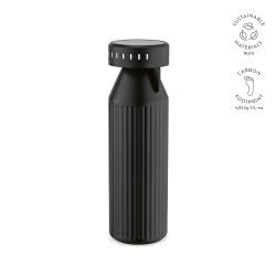 "Timeos Bottle" Trinkflasche aus recyceltem Edelstahl, 690 ml mit LED-Erinnerung