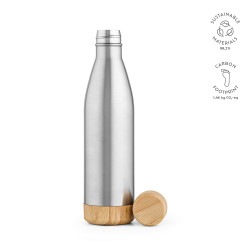 "Congo Bottle" Trinkflasche aus recyceltem Edelstahl und Bambus, 780 ml, doppelwandig