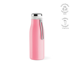 "Arkansas 350 Bottle" Trinkflasche aus recyceltem Edelstahl, 400 ml, doppelwandig, auslaufsicher