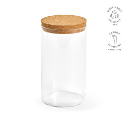"Magritte 1000 Canister" Behälter aus Borosilikatglas, 1015 ml mit Korkdeckel