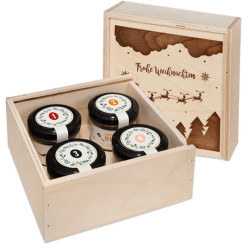 Adventskalender mit 4 Weihnachts-Spezialitäten Adventskalender mit 4 Weihnachts-Spezialitäten