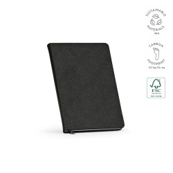 "Wilde Notebook" A5 Hardcover-Notizbuch aus rPU mit 196 Seiten aus recyceltem FSC-zertifiziertem Papier (80 g/m²)