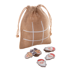 Weihnachtliches Tic-Tac-Toe Weihnachtsmann & Rentier Juxo