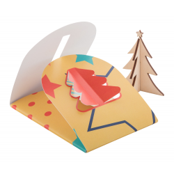 Weihnachtskarte Creax Max, weiß