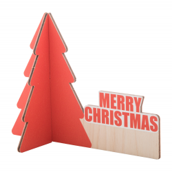 Schreibtischweihnachtsbaum Narkaus, rot