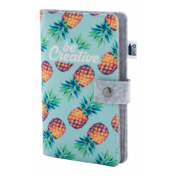 Individueller RPET Reiseorganizer CreaFelt Journey, grau/weiß