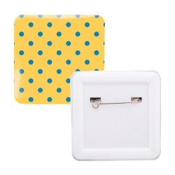 Ansteckbutton SquareBadge Maxi, weiß