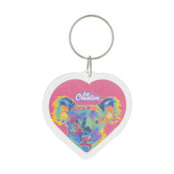 Schlüsselanhänger PrintFob Love, transparent