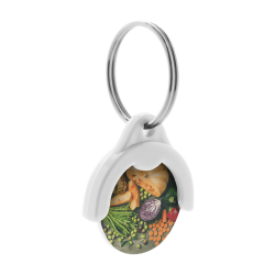 Schlüsselanhänger mit Einkaufswagen-Chip Token