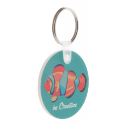 Schlüsselanhänger Foamy A, weiß