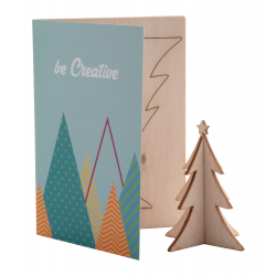 Weihnachtskarte, Tannenbaum CreaX