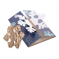 Weihnachtskarte, Schneeflocke Creax Plus