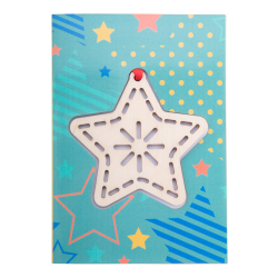 Weihnachtskarte, Stern TreeCard