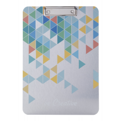 Individuelles A4 Klemmbrett Aloopy, silber