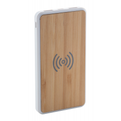 Powerbank Tetrom, weiß/natur