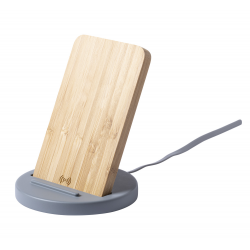 Wireless-Charger/Handyhalter Chemek, natur/grau Wireless-Charger/Handyhalter Chemek, natur/grau