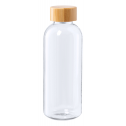 RPET-Trinkflasche Famboo, transparent/natur RPET-Trinkflasche Famboo, transparent/natur