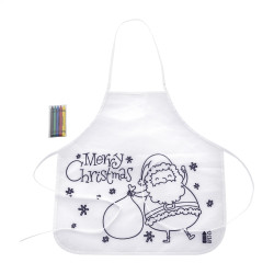 Weihnachtsschürze zum Ausmalen für Kinder Julfar Cook, weiß Weihnachtsschürze zum Ausmalen für Kinder Julfar Cook, weiß