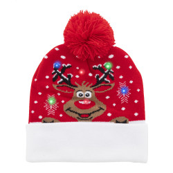 Weihnachts-LED-Wintermütze, Rentier Norrsken Weihnachts-LED-Wintermütze, Rentier Norrsken